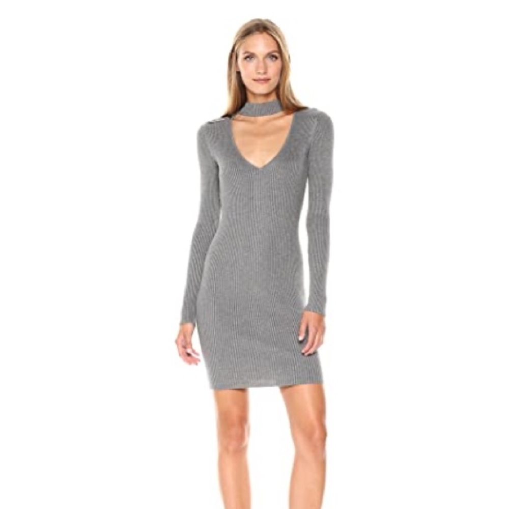 Guess Gray Sweater Dress